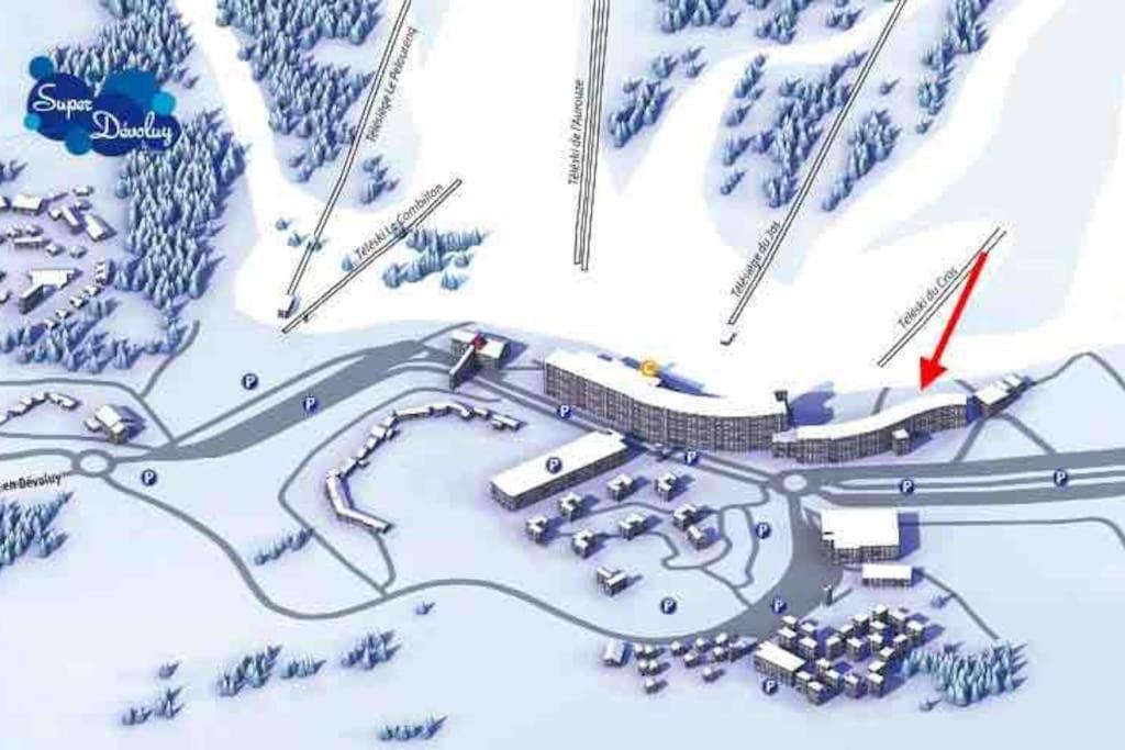 Appart T2 A Superdevoluy Au Pied De Piste Экстерьер фото